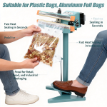 YGPACK 450X2 Aluminum Frame Foot Pedal Sealing Machine - Image 6