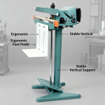 YGPACK 450X2 Aluminum Frame Foot Pedal Sealing Machine - Image 7