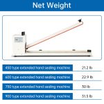 YGPACK 600 Extended Manual Hand Sealer - Image 7