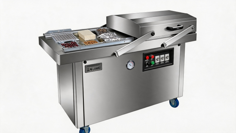YGPACK DZS-600 FLAT PLATE Double Chamber Vacuum Sealer