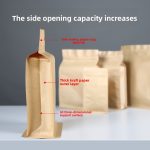 Kraft Paper Self‑Standing Zipper Bag - Image 4