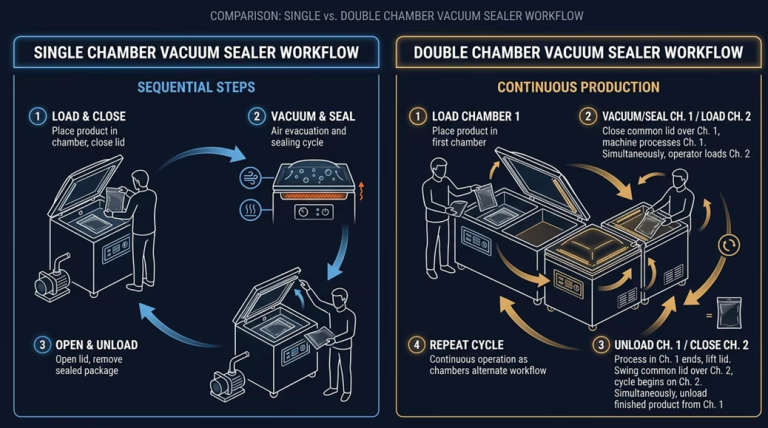 Single-Chamber vs Double-Chamber Vacuum Sealer: A CompleteSide-by-Side Comparison