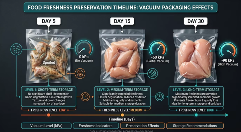 How Does Vacuum Level Affect Food Freshness and Shelf Life?