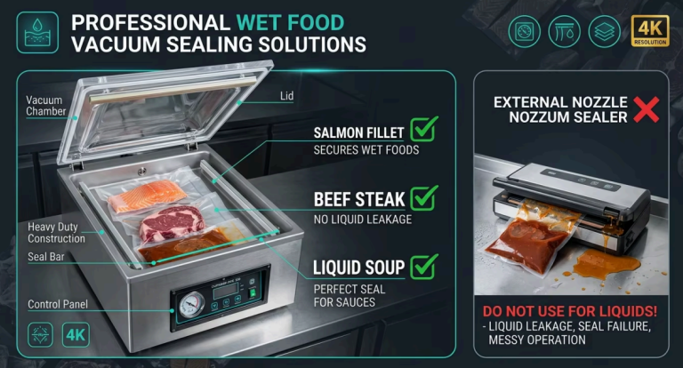 What Vacuum Sealer Do You Need for Fresh Meat, Seafood & WetFoods?
