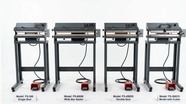 What Product Variations Exist in Floor-Standing Foot Pedal HeatSealers?